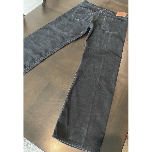 Levi's Corduroy Pants Men's 36x32 Black Low Loose 549 The Original‎ Jeans Casual - Picture 3 of 16
